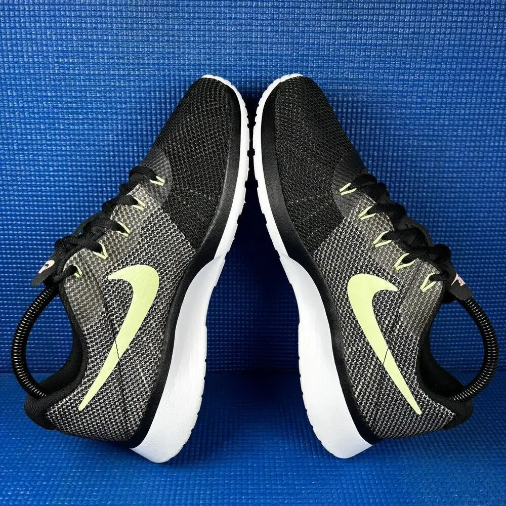 🔴 NIKE TANJUN RACER Women Size 8.5 Black Pink Athletic Running Shoes 921668-009